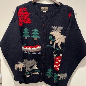 South Wool 100% Wool Cardigan Sweater Women’s Sz L - Excellent Condition